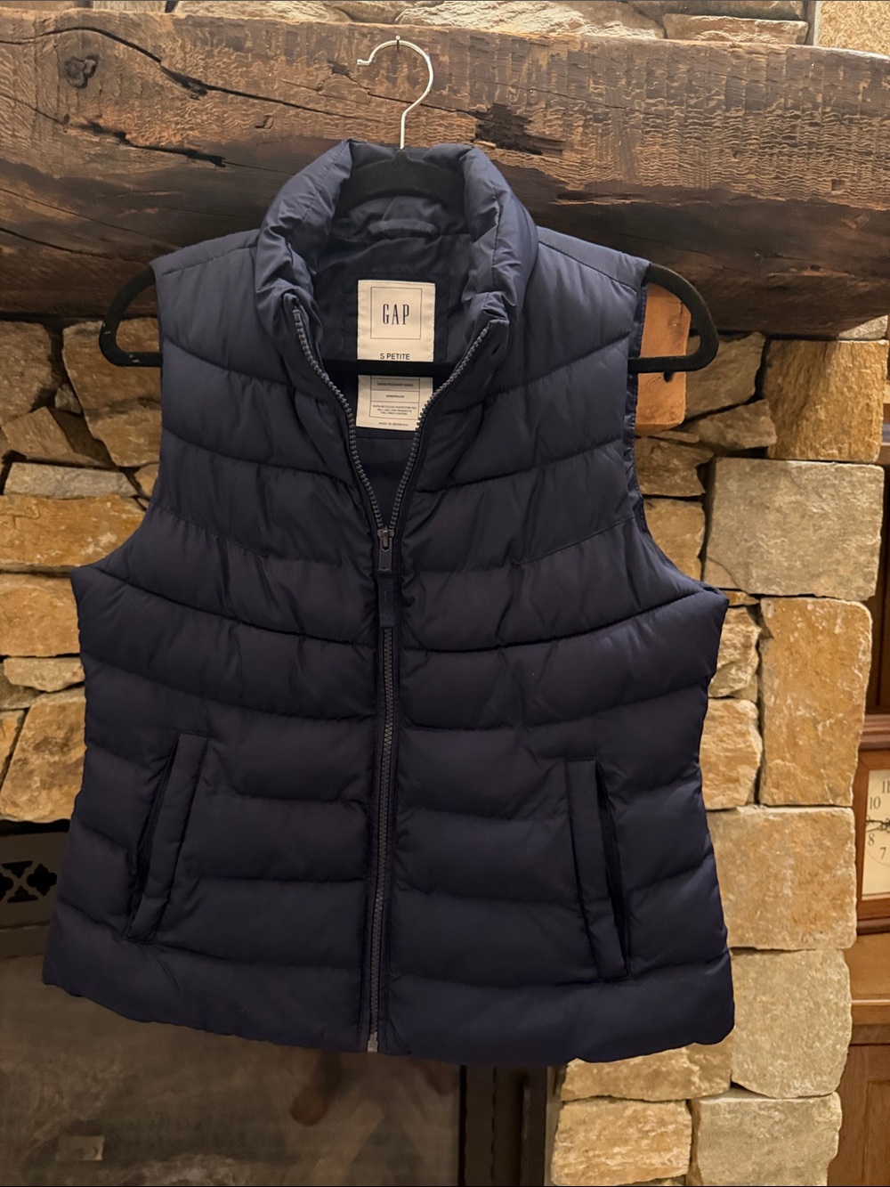 GAP Cold Control Dark Navy Quilted Puffer Vest